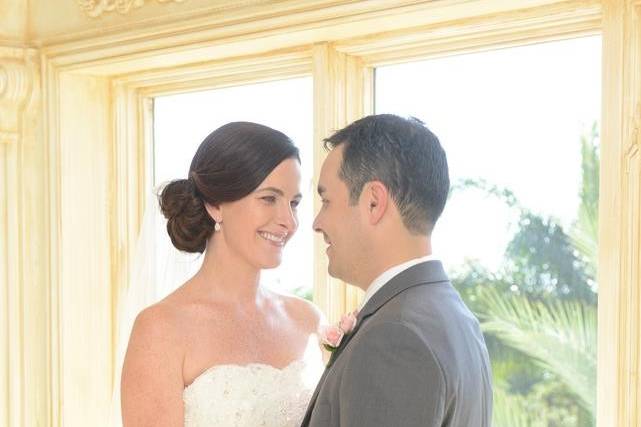 Cayman Islands wedding Hair styled by Jeannie Bride/Groom