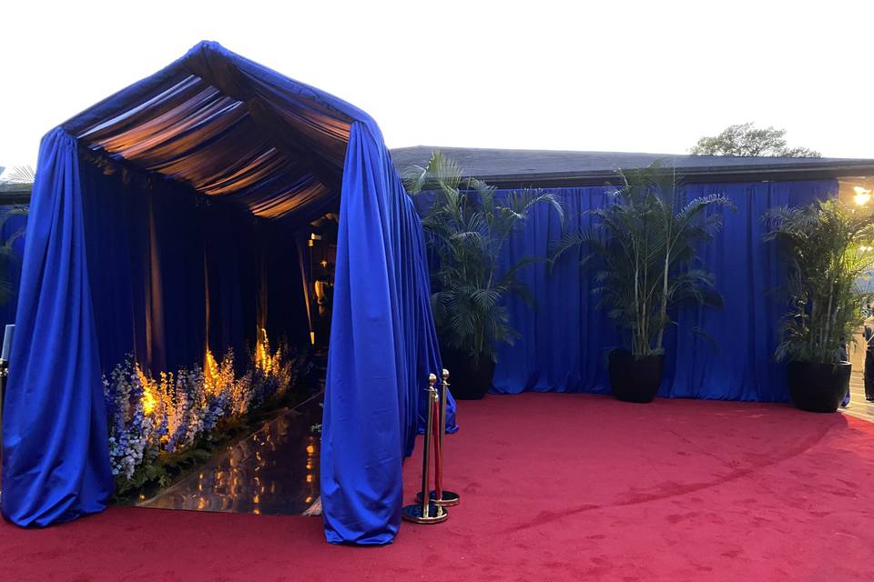 Tented entrace