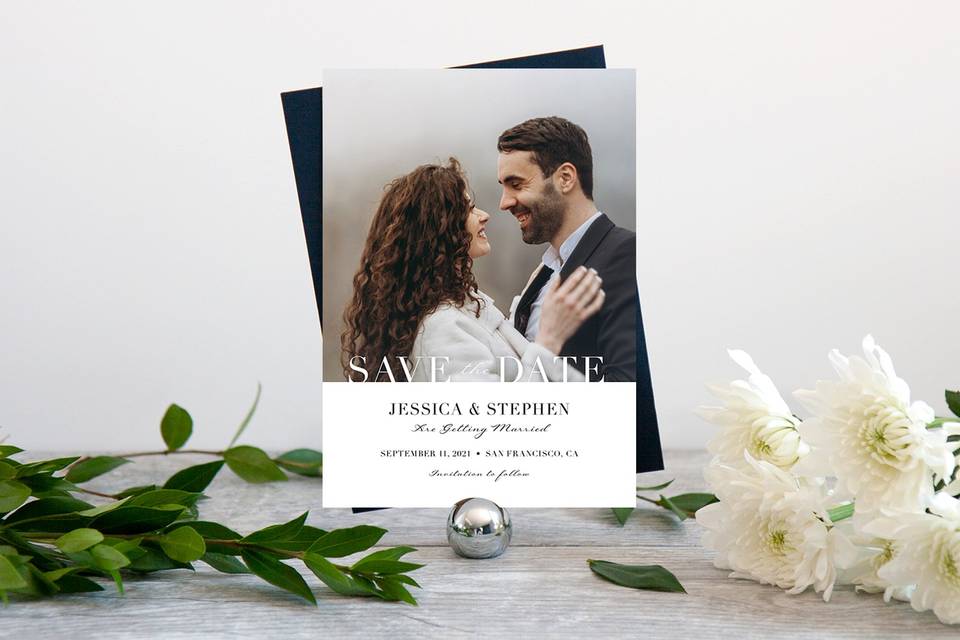 Save-the-date card