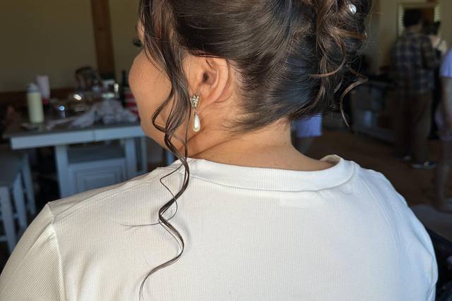Bridal updo