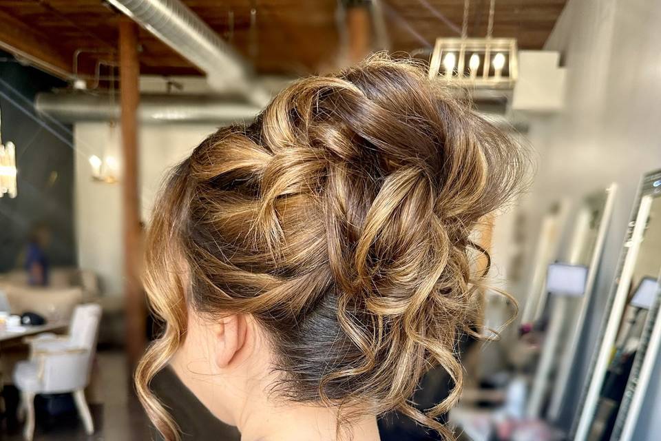 Bridesmaid updo