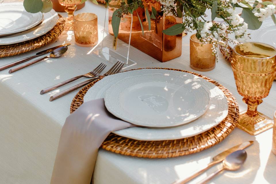 Rustic fall centerpiece