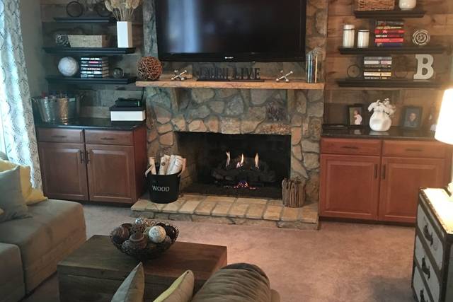Fireplace indoors