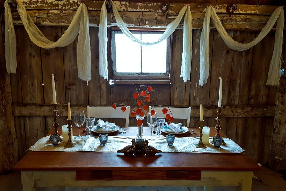 Barn loft evening