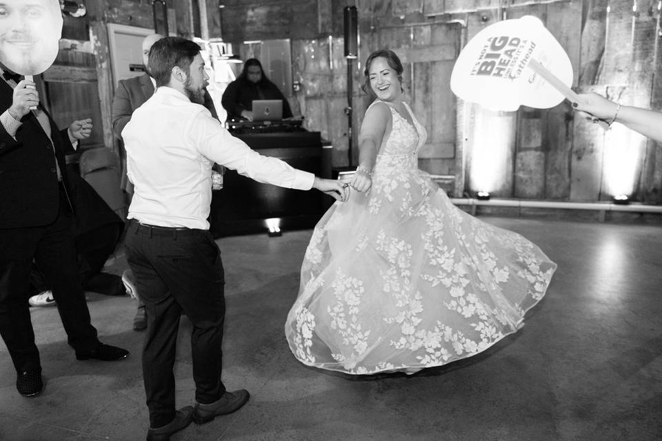 Here comes the bride