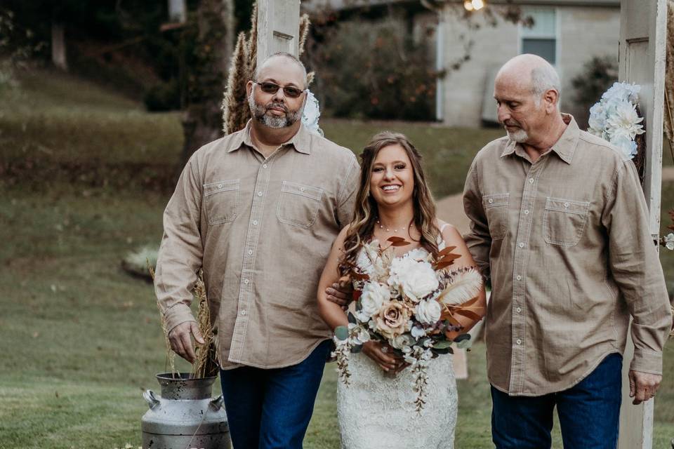 Dads with Bride