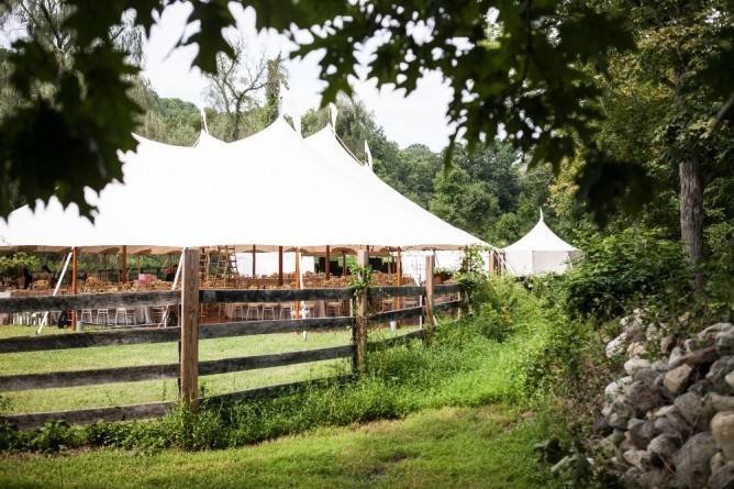 Outdoor reception area