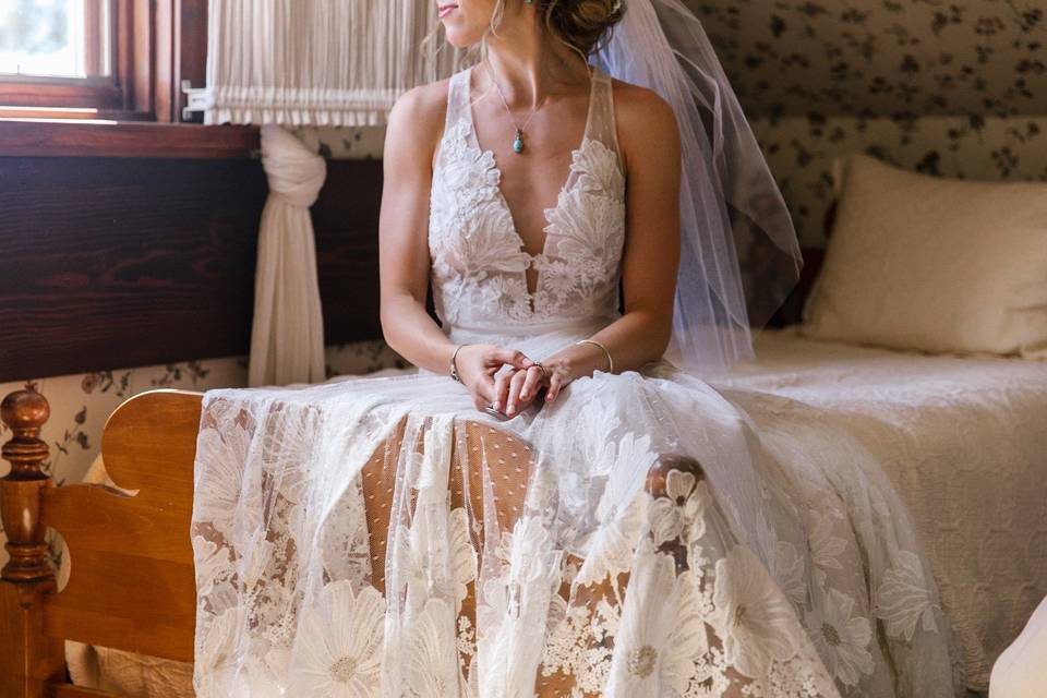 Bride's gown