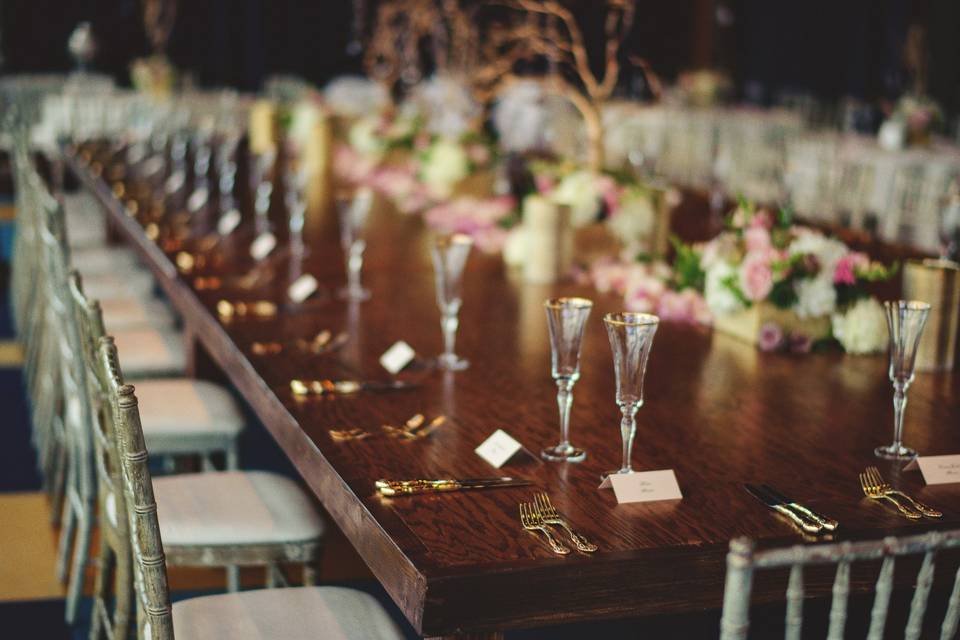 Beautiful tablesetting