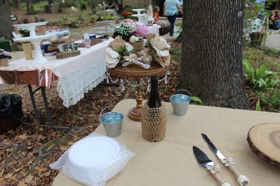 The food table