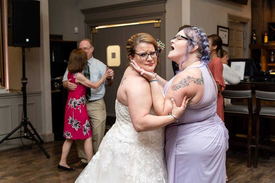 Bride and Friend