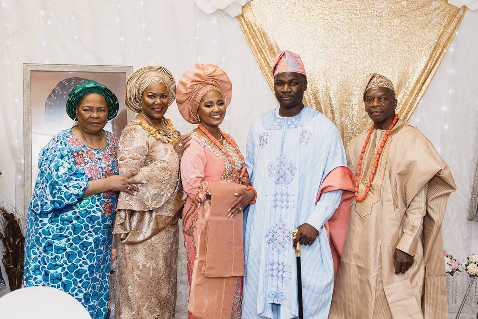Bride and Groom family