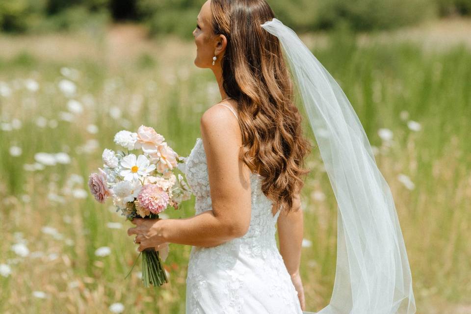Wind mountain ranch bride