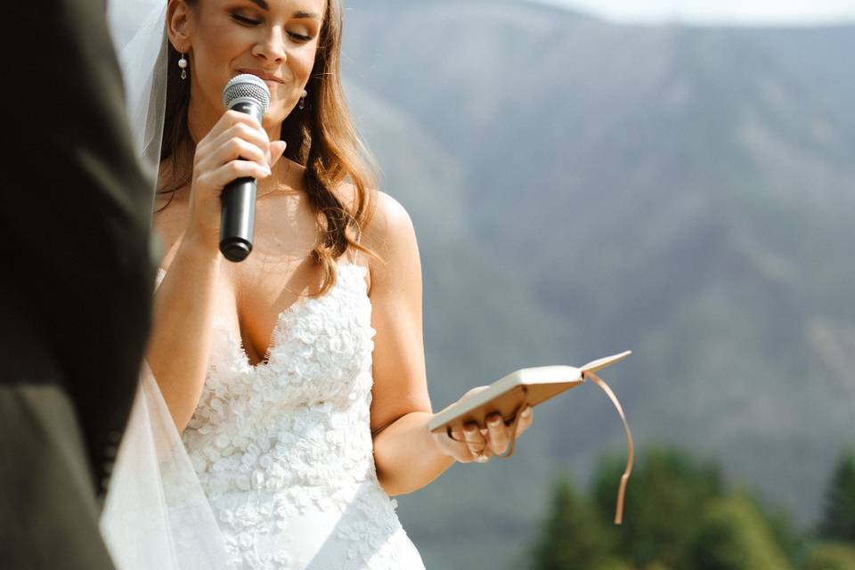 Bride's vows