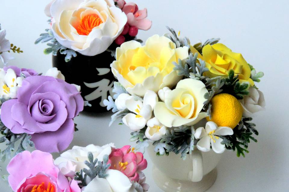 Teacup gift arrangments