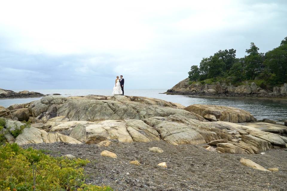 Couple on the rocks