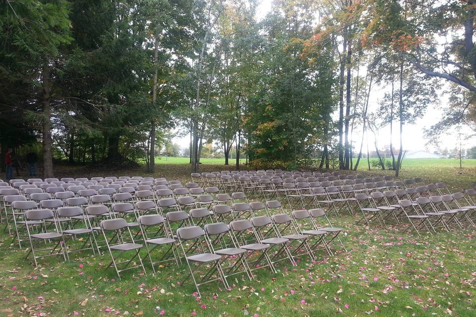 Chairs set-up