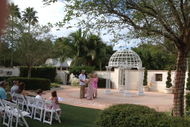 Sunken gardens ceremony