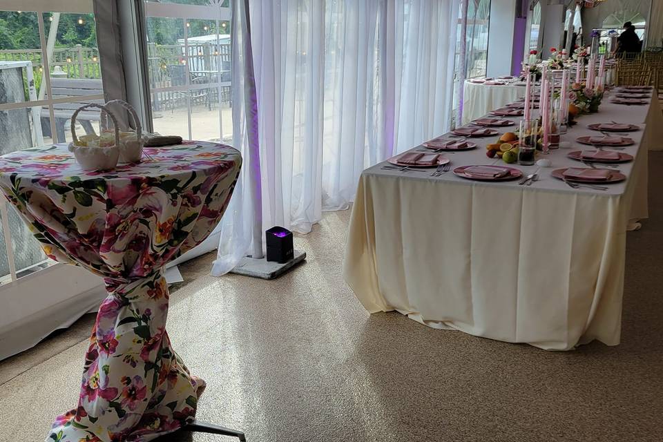 Card and Head table