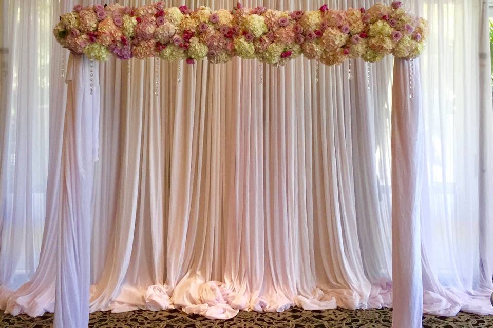 Wedding arch decor