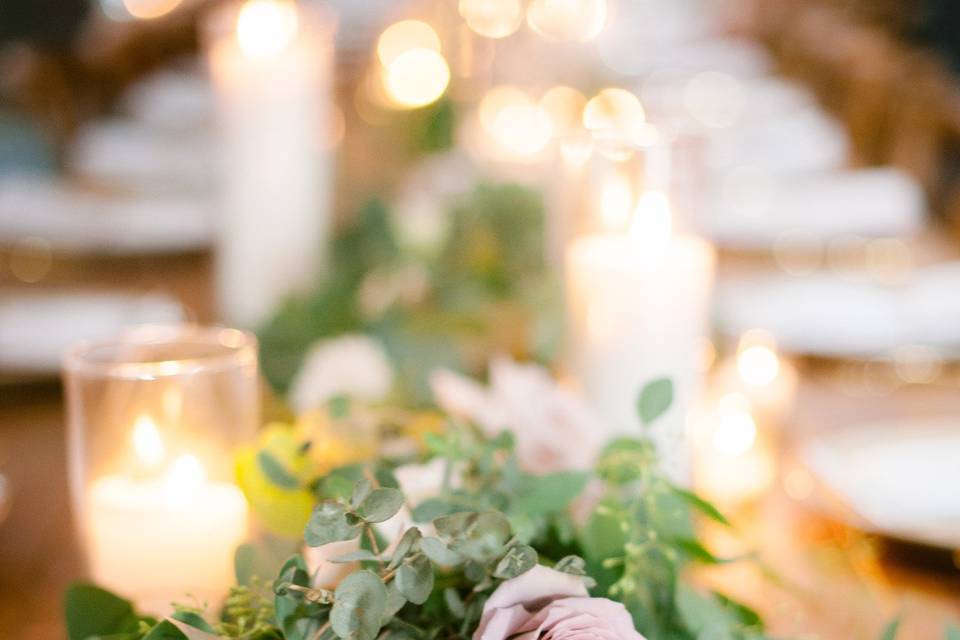 Garlands and candles!