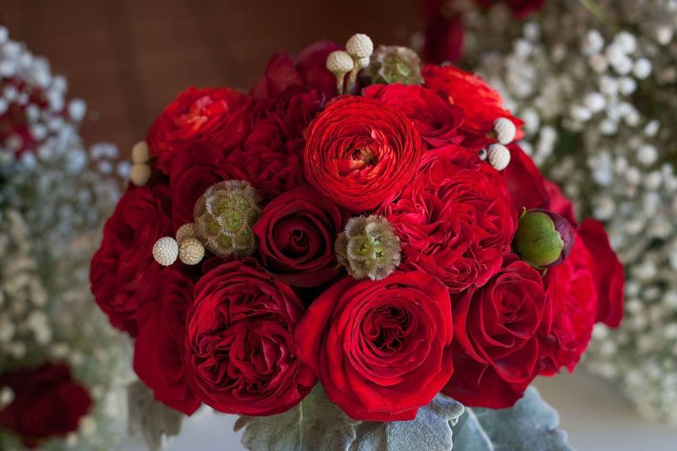 A red bouquet so romantic