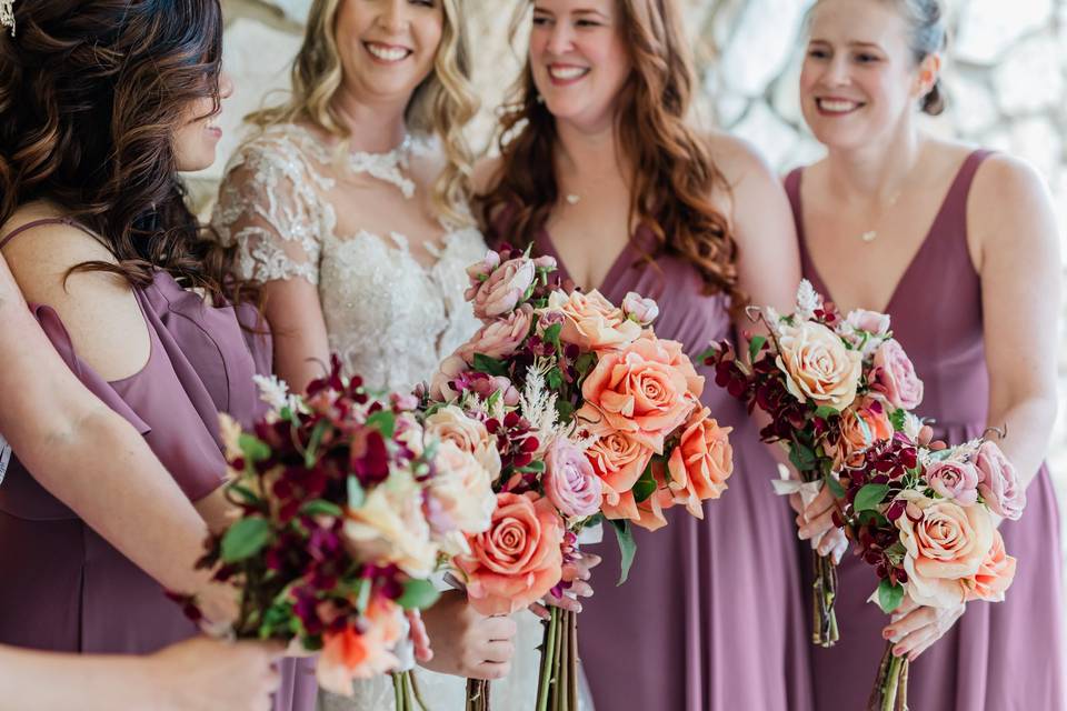 Kristen and her bridesmaids
