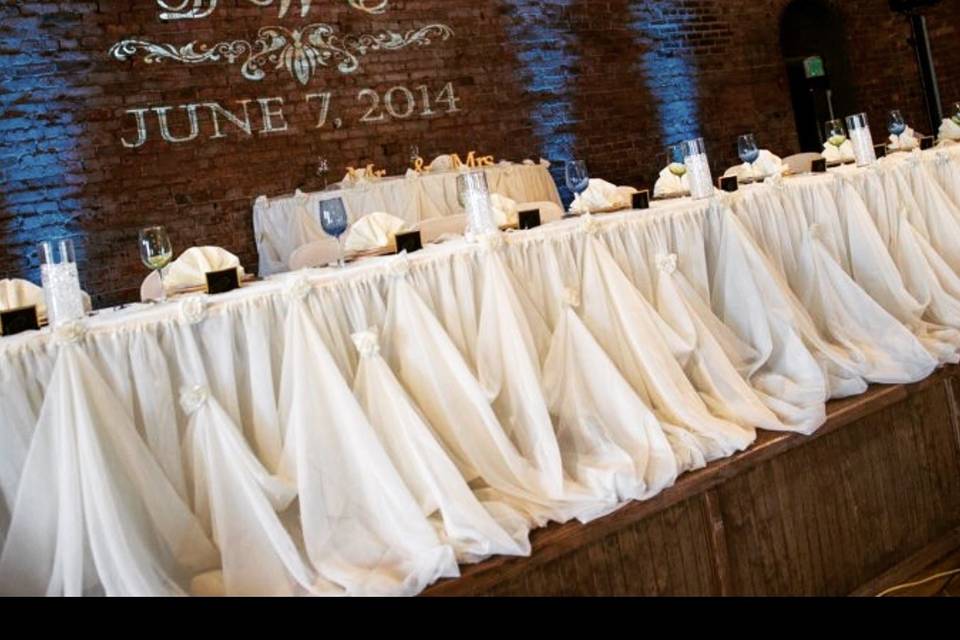 Bridal Party & Head Table