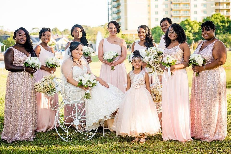 Bridal party styling