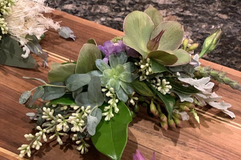 Boutonniere and corsage pair