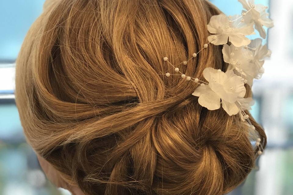 Romantic updo