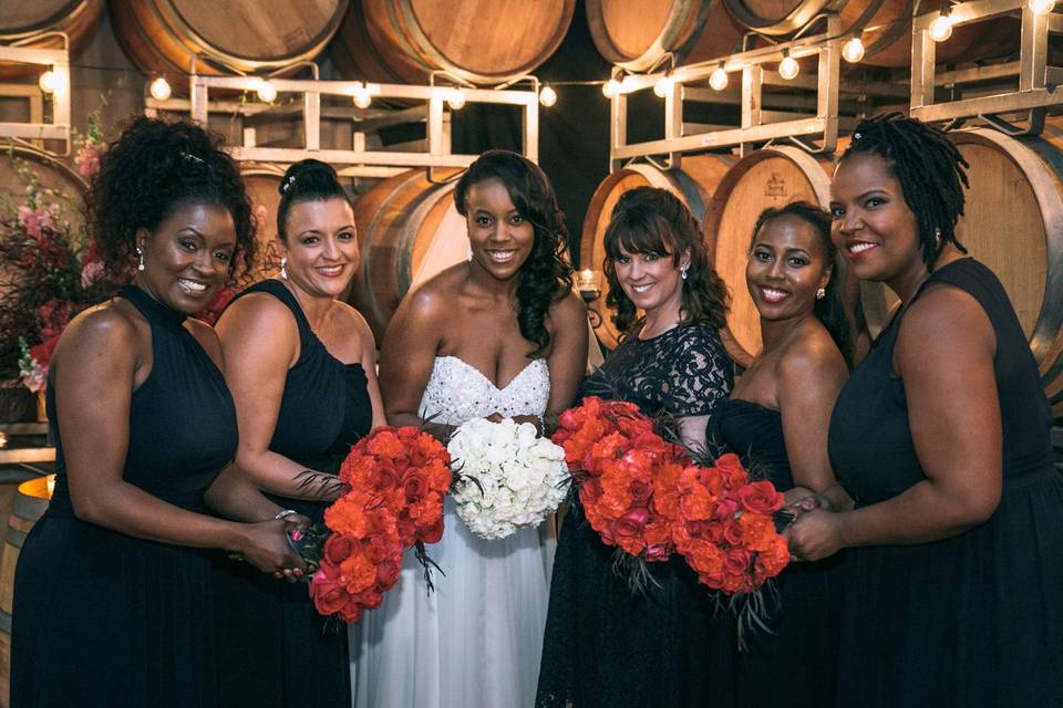 Bride + Bridesmaids