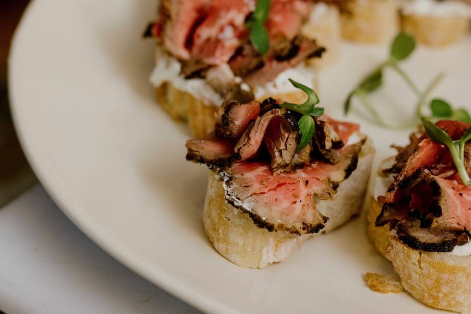 Beef Tenderloin Crostini
