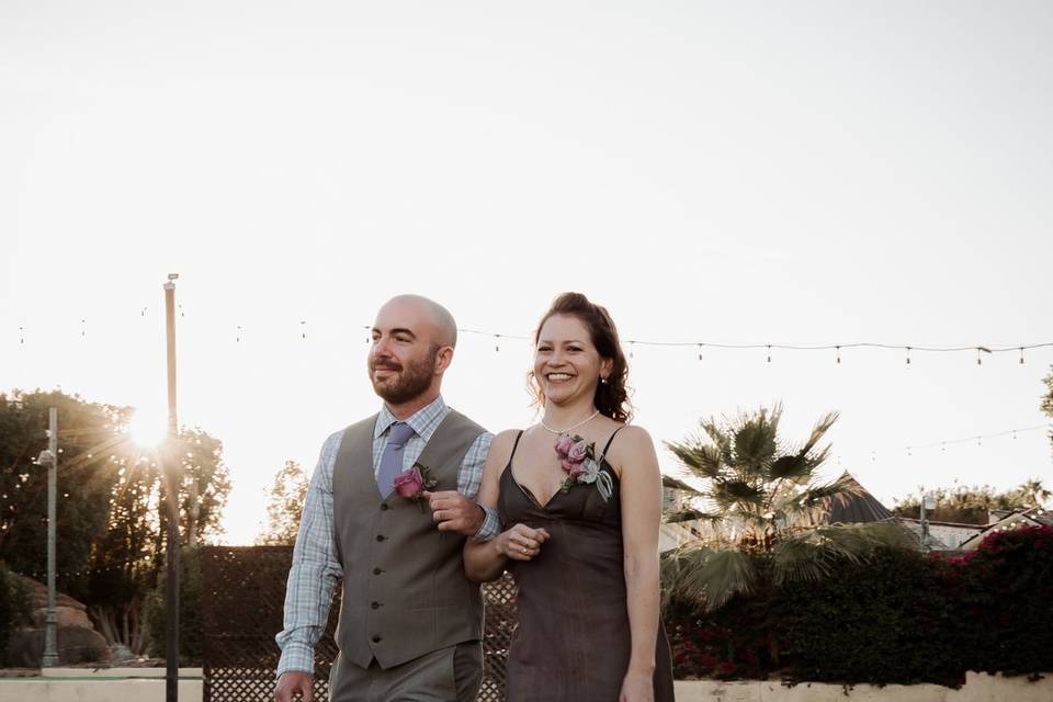 Walking down the aisle