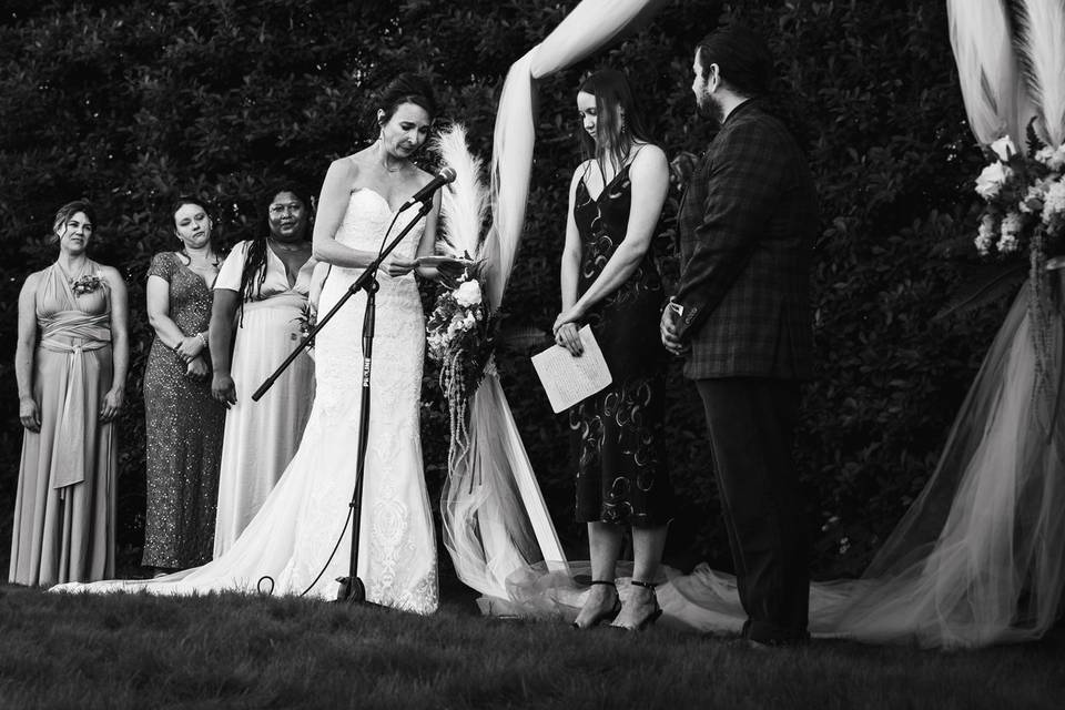 Mark and Sam vows