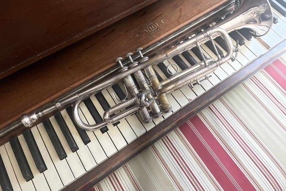 Piano led to the trumpet...