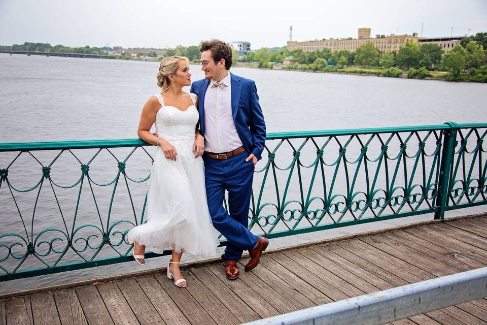 Riverfront wedding