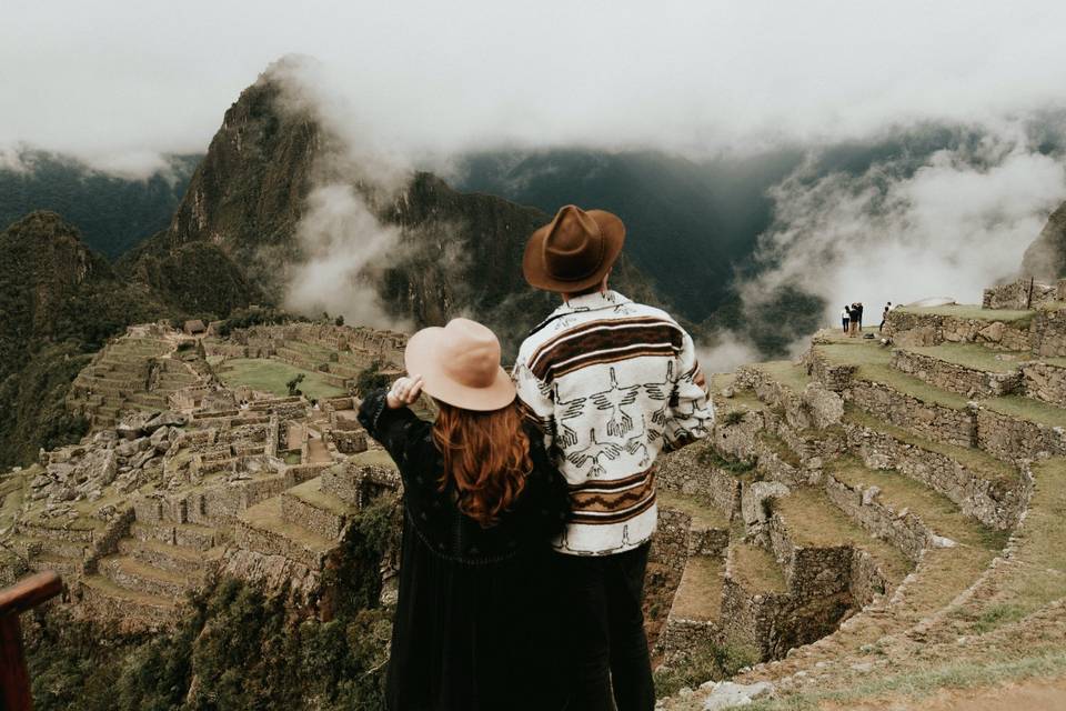 My Wife and I in Peru