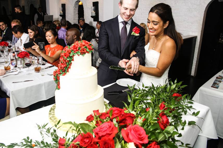 Cutting the cake