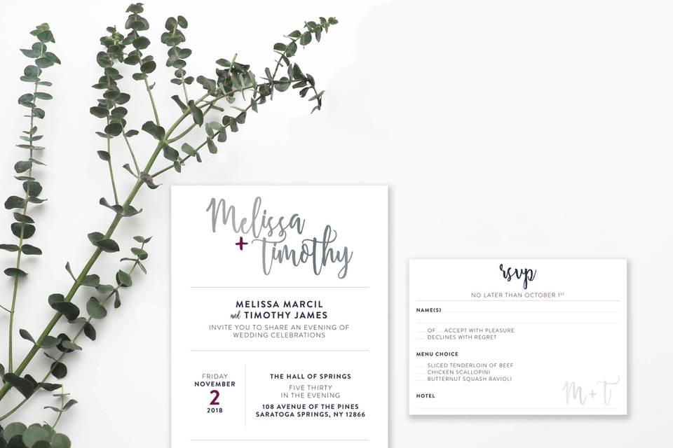 Minimalist Invite + RSVP