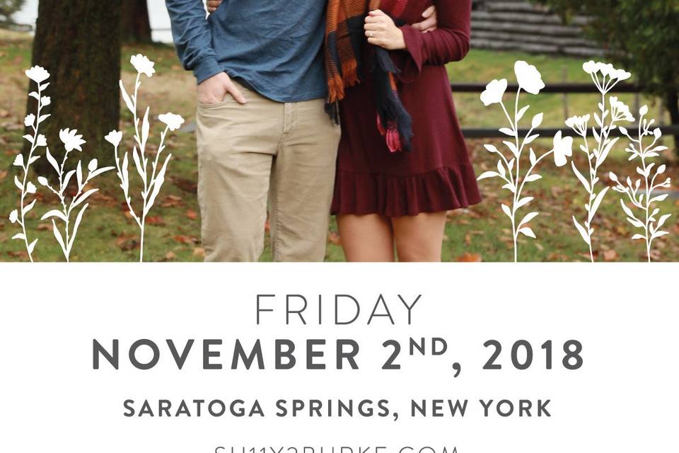 Floral Save the Date