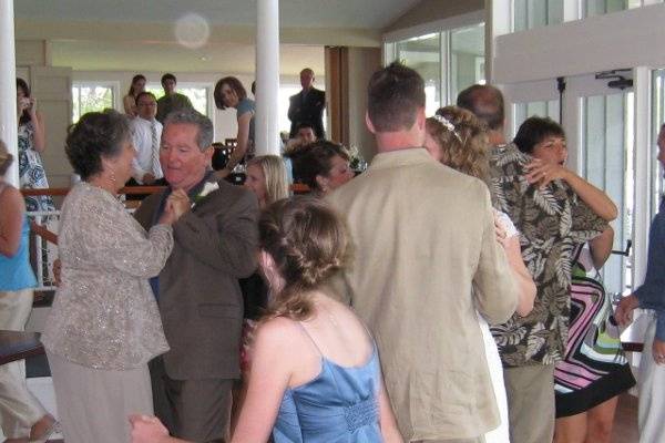 Cutting the cake