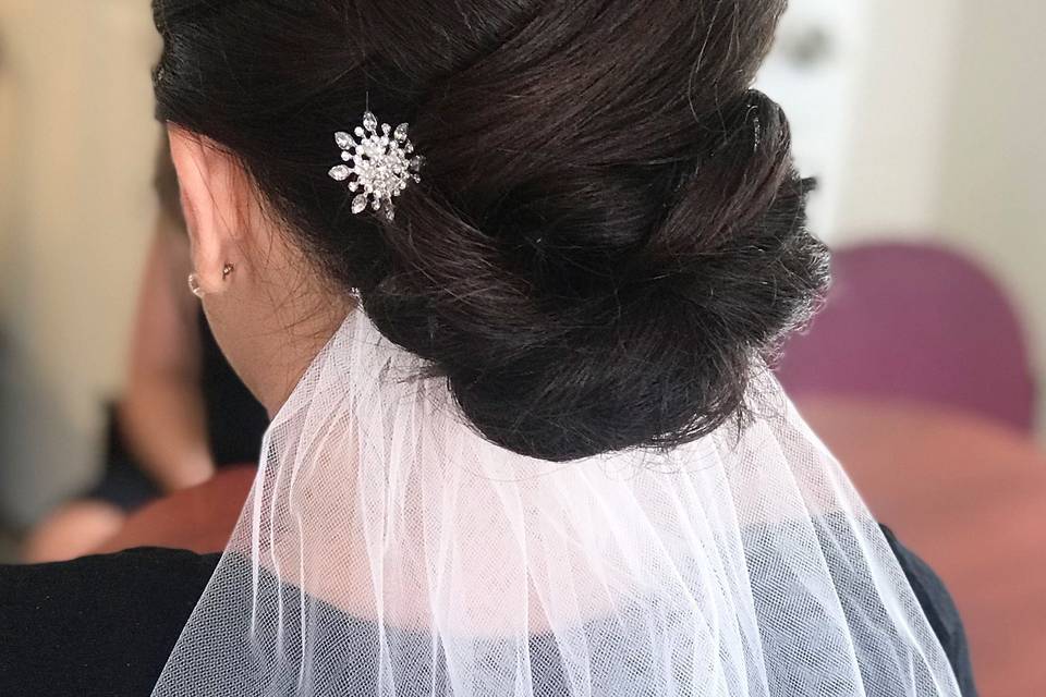 Clean updo