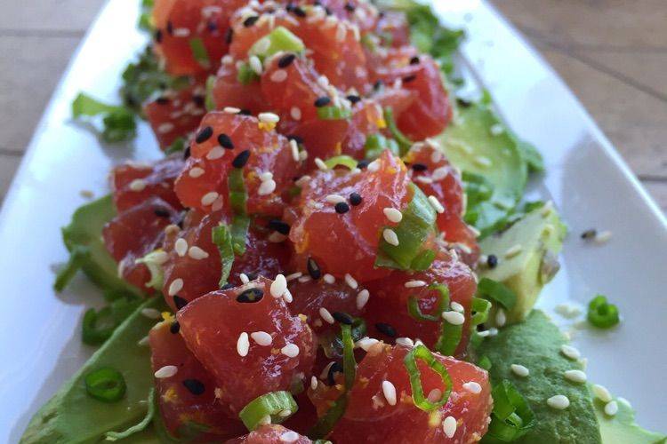 Big eye tuna tartar