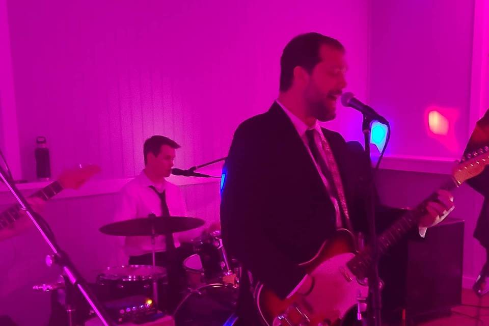 Rocking out at the reception