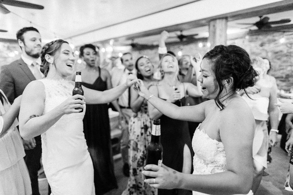 Couple Dancing with Guests