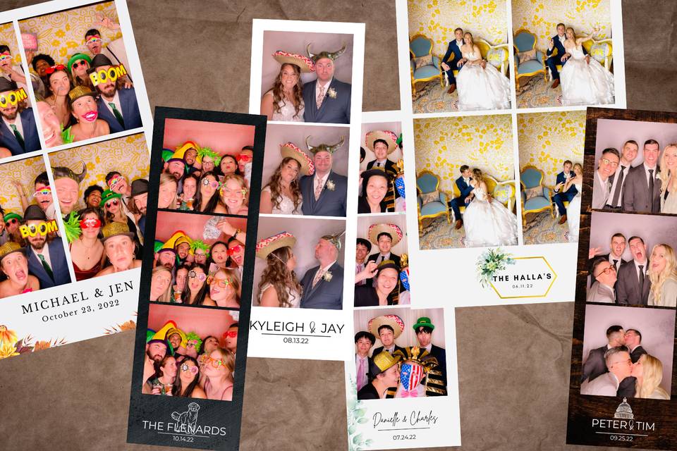 Photo Booth Customized Strips