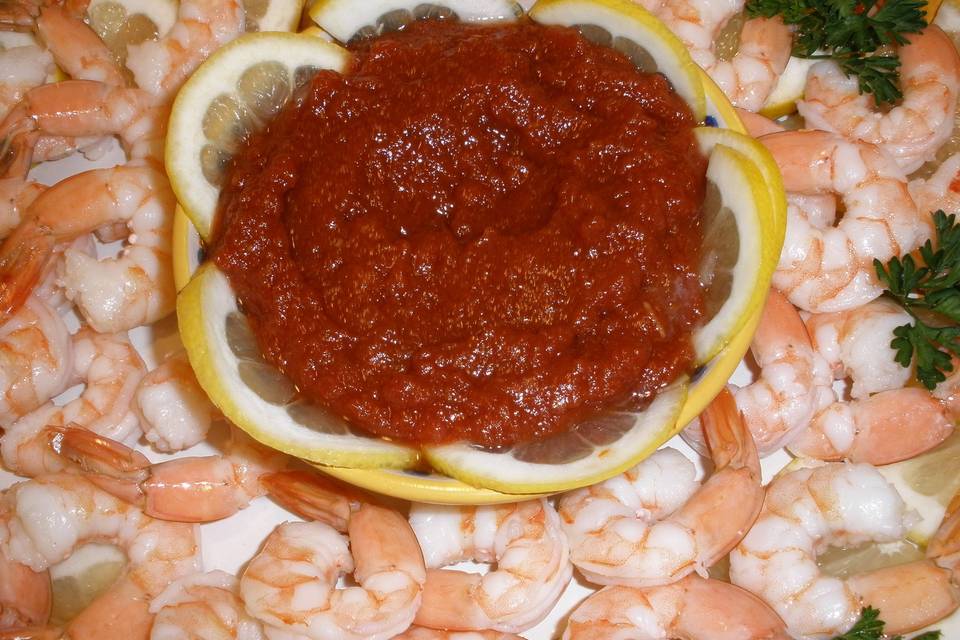 Shrimp with dip