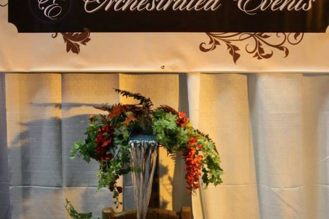 From bridal show. Custom made waterfall. Very beautiful.