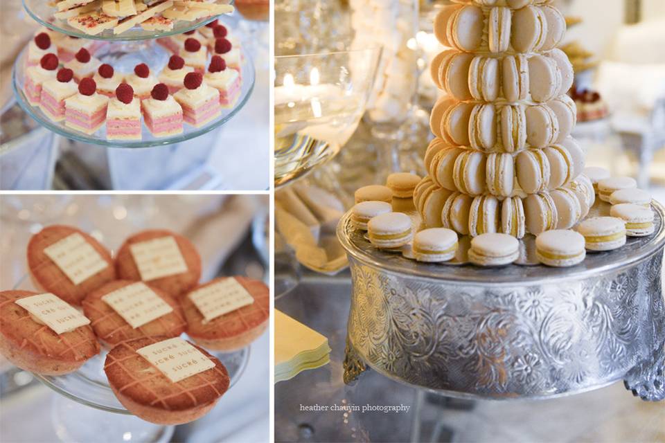 Dessert bars are perfect for an informal shower or reception.